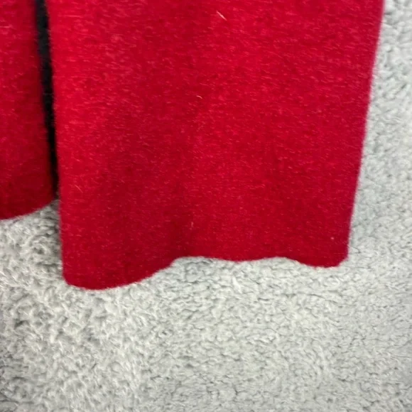 Eileen fisher red wool button up jacket preowned size large - Picture 6 of 9